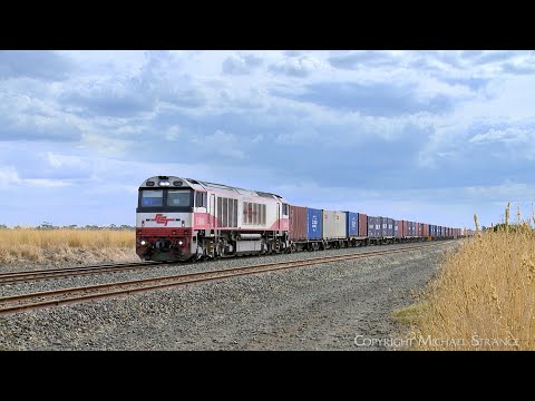 7922V SCT / SBR Dooen Container Train With CSR001 At Gheringhap Loop (14/3/2023) - PoathTV Railways