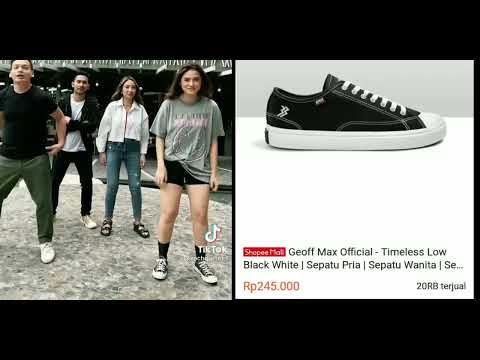 Shopee(Geoff Max Official - Timeless Low Black White | Sepatu Pria | Sepatu Wanita) link produk 👇👇