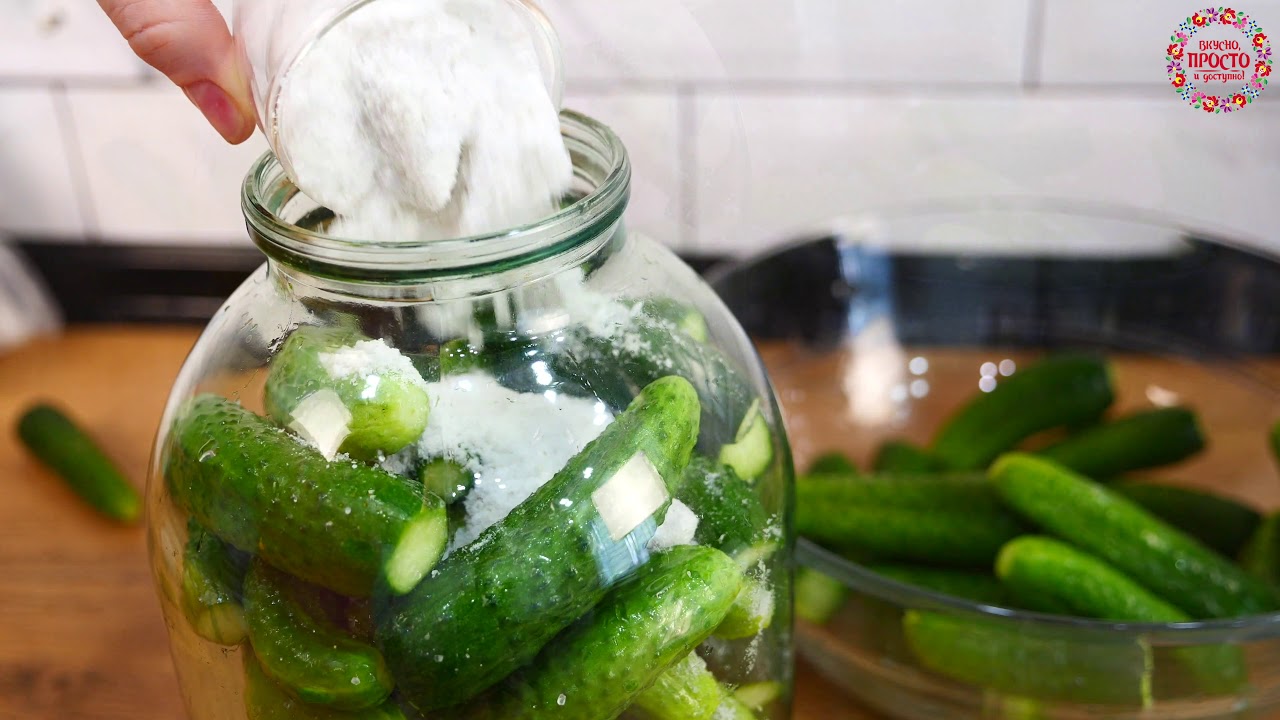 Огурцы на зиму без уксуса и без кипятка самые хрустящие