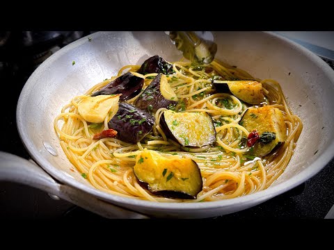 僕が今年一番感動した｜ナスの【和風パスタ】梅しそ無限パスタ！