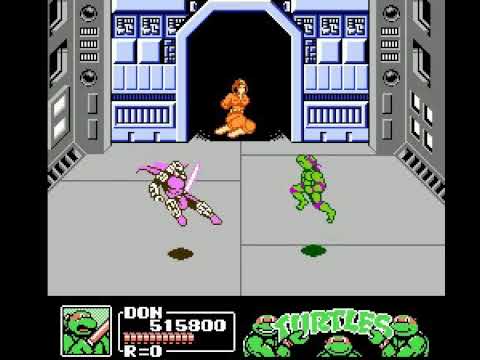 Teenage Mutant Ninja Turtles III - The Manhattan Project Boss Battle #9 - Shredder