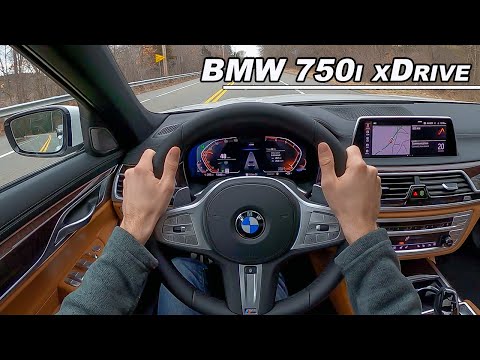 Hustling BMW's 523hp Land Yacht - 2021 750i xDrive POV Review (Binaural Audio)