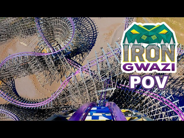 Iron Gwazi Front Row POV Busch Gardens Tampa New for 2022 RMC Hybrid