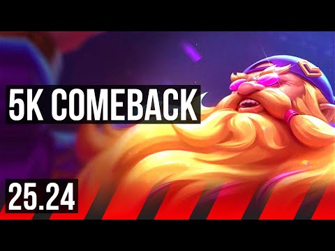 GRAGAS vs IRELIA (TOP) | 5k comeback | KR Master | 25.24