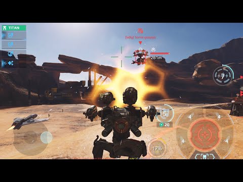 Talon/Jaw Angler caps beacons and robots in the Canyon — War Robots