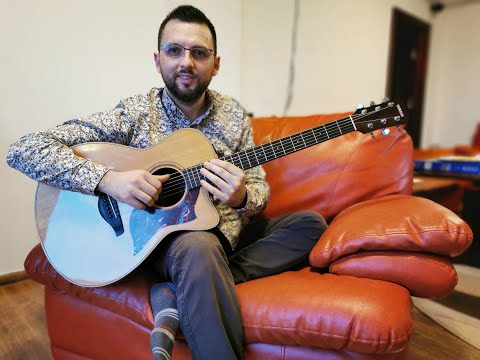 🎸 Marian Barbieru - Mergând Isus cu crucea în spate (guitar fingerstyle) [4K]