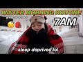 WINTER MORNING ROUTINE Vlogmas Day 6