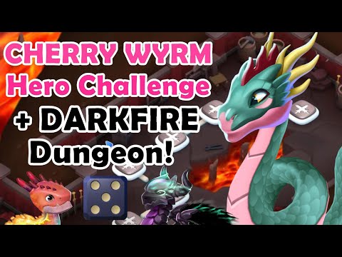 CHERRY WYRM Hero Challenge Event! Legendary Darkfire Dungeon + Praying for DOUBLE ROLLS - DML #1383