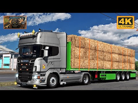 Scania R500 V8 in Promods | Serres - Vidin | ETS2 Gameplay 4K + wheel cam