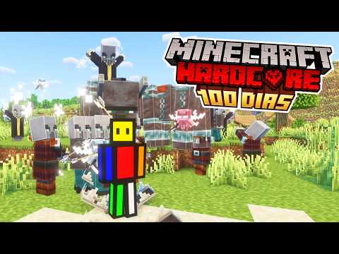 Sobreviví 100 Días con RAIDS INFINITAS en Minecraft Hardcore