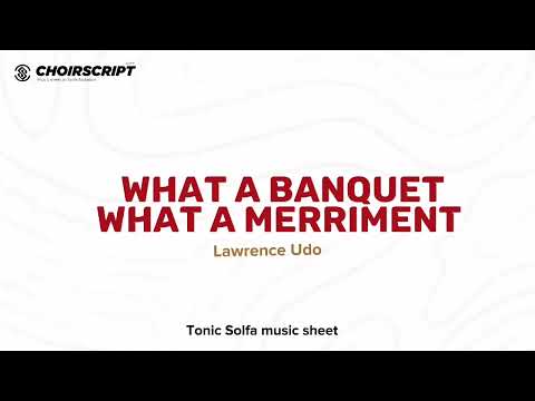 What a Banquet by Lawrence Udo + lyrics