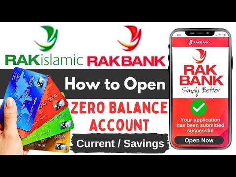 How to Open Zero Balance Account in RAK Bank App | Ras Al Khaimah Bank Account Opening