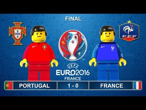 Euro 2016 Final : Portugal vs France 1-0 ( Film in Lego Football Highlights )