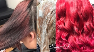 Red Hair Makeover using Pulp Riot Fireball and Wond Curls