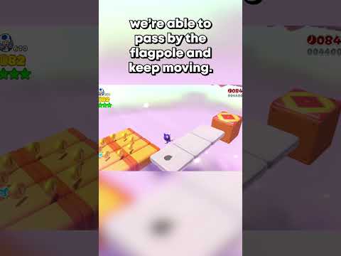 The Secret of the Moving Flagpole #sm3dw #supermario3dworld #mario #nintendo #gaming #speedrun