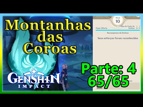 Part:04 End Getting all 65/65 [Anemoculus ] in the Crown Mountains - Genshin Impact [PC]