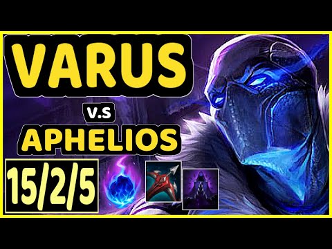 GUMAYUSI (VARUS) vs APHELIOS - 15/2/5 KDA BOTTOM ADC CHALLENGER GAMEPLAY - KR