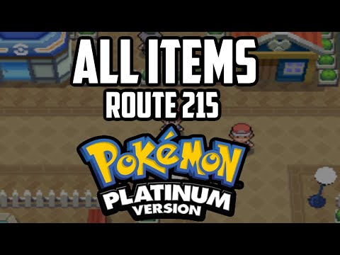 EVERY Item in Route 215 - Pokémon Platinum