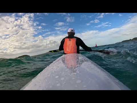 Choppy sea! #surfski 