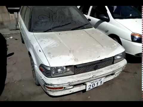 Quick walk infront:1990 Toyota corolla station wagon in working condition found in parking