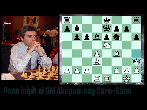 GM Vladimir Akopian destroyed Caro-Kann