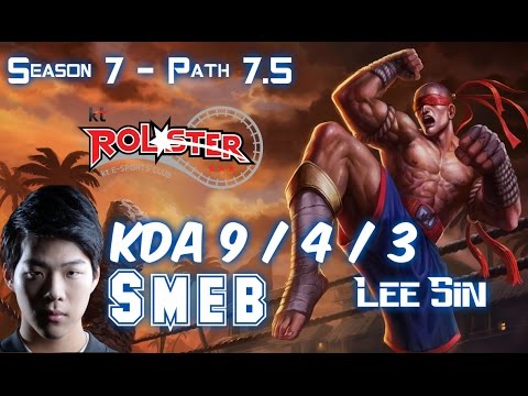 KT Smeb LEE SIN vs GRAGAS Jungle - Patch 7.5 KR Ranked