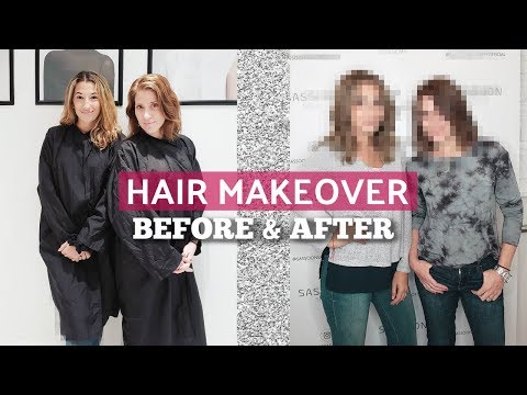 Hair Makeover BEFORE and AFTER at Sassoon Salon