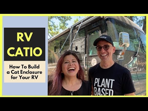 How to Build a Catio for your RV | RV Cat Enclosure