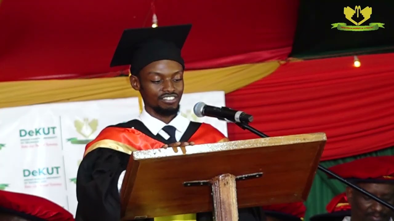 Valedictory Speech by Kelvin Njenga Njoroge during the 18th Graduation Ceremony