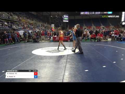 Junior WM 112 Round of 32 - Paige Folkner (MO) vs. Alisha Howk (WI)