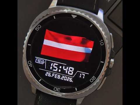 Latvian flag Animated