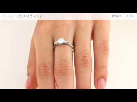 Diamond Ring PD522: 0.97ct - Purely Diamonds