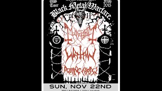Watain ANGELRAPE Black Metal Warfare tour Pittsburgh