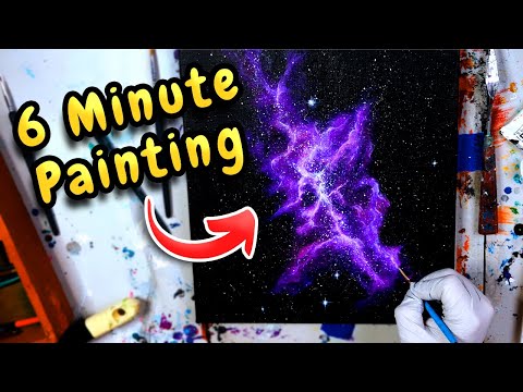 The EASIEST Nebula & Galaxy Paint On YouTube - Step By Step!
