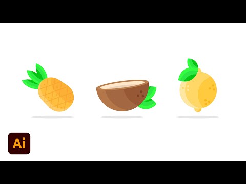 Flat Design Watermelon Icon Adobe Illustrator Tutorial