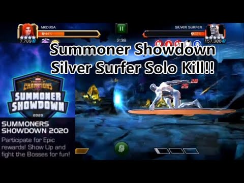 Summoner Showdown 2020 Silver Surfer Solo Kill! ( Showdown Difficulty) | Marvel Contest Of Champions