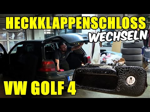 VW GOLF 4 HECKKLAPPE GEHT NICHT AUF / HECKKLAPPENSCHLOSS WECHSELN TUTORIAL / ANLEITUNG