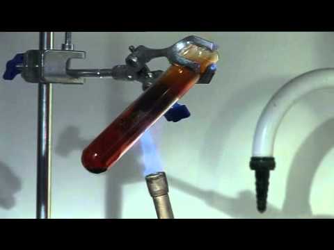 Halogen reactions with iron wool