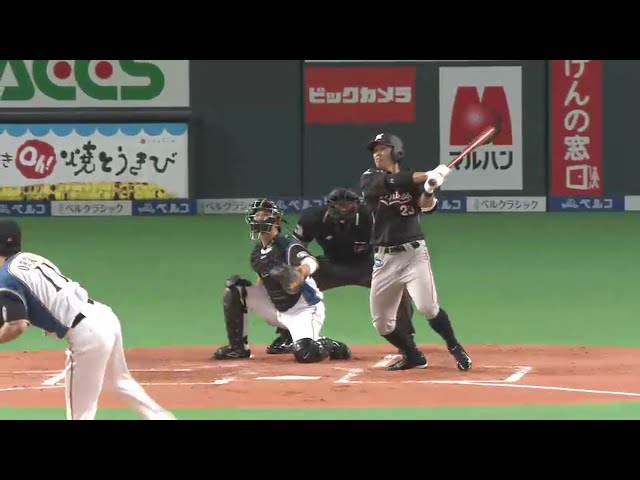 【2回表】マリーンズ・中村 ファイターズ・大谷からフェンス直撃先制2点タイムリー2ベース!! 2016/4/17 F-M