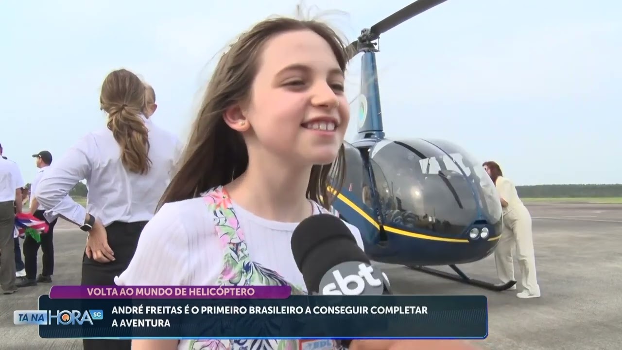 Primeiro brasileiro a conseguir dar a volta ao mundo de helicóptero | Cotidiano | Tá Na Hora SC