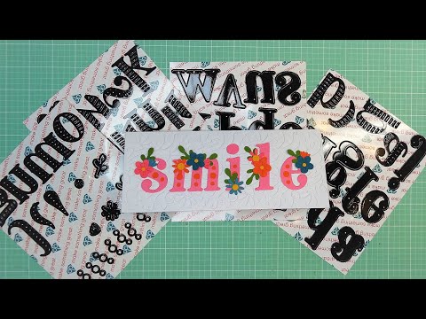 Diamond Press "Lowercase Inline Alphabet" Die Set Review Tutorial! So Pretty and Versatile!