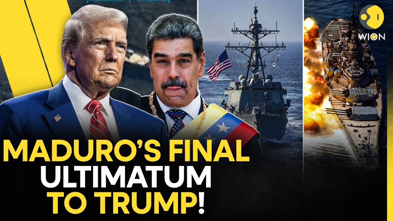 US–Venezuela Clash LIVE: Maduro Issues Big Warning As American Warships Move In | WION