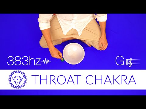 385hz | Crystal Singing Bowl for Truth & Communication | Throat Chakra 'G' Note | Meditation Music