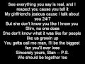 Eminem Stan Lyrics