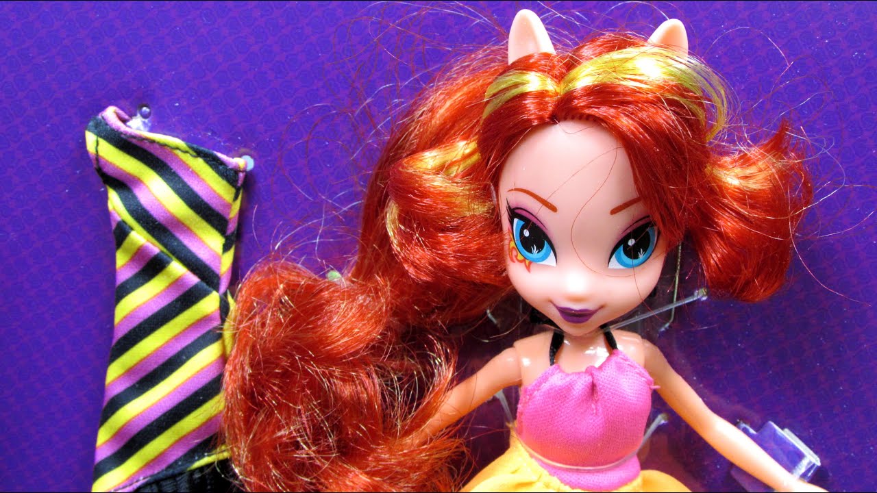 Sunset Shimmer Doll With Fashions - Rainbow Rocks - Equestria Girls - My Little Pony - A9248 A8841