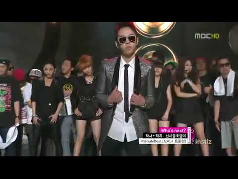 100522 MBC Music Core 4minute Feat. Beast - Who's Next