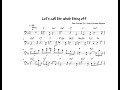 Ray Brown Transcription - Let's call the whole thing off - Oscar Peterson trio - George Gershwin - Alessandro Mambrini - Contrabbasso Ray Brown Transcription - Let's call the whole thing off - Oscar Peterson trio - George Gershwin