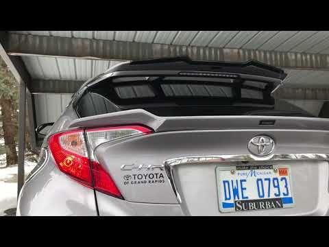 My C-HR new rear wings spoiler tailgate