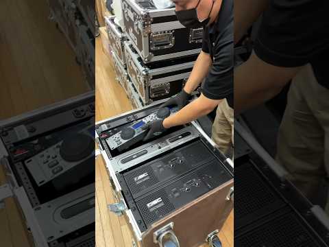 #mobiledj rack with #qsc #amplifiers #dbx processor and dual CD. #soundsystem #proaduio #unboxing