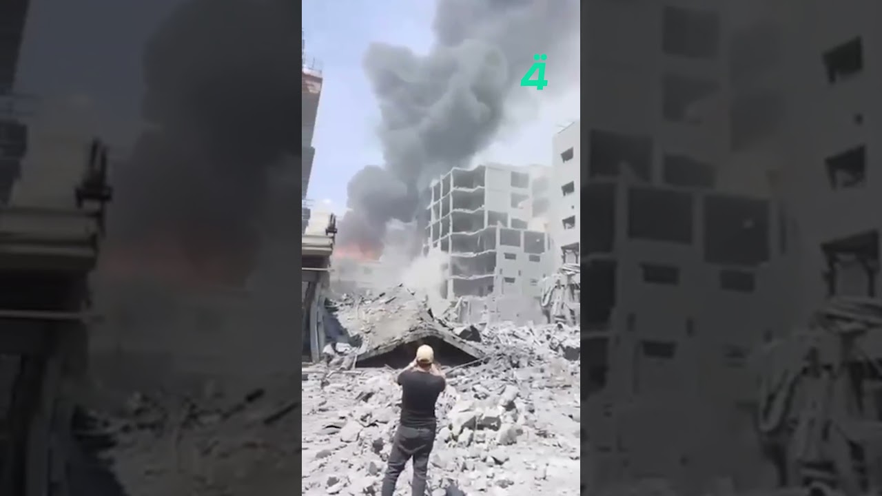 فيديو | مشاهد للغـ ـارات الإسرائيلية على مدينة صور جنوبي لبنان